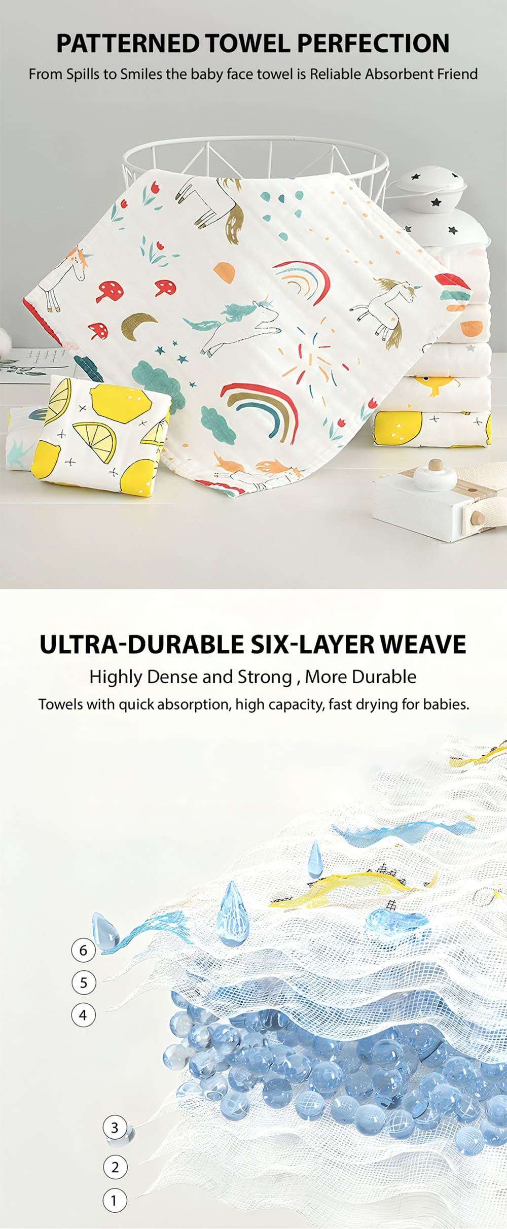 Baby Face Towel Burp Cloth For newborns