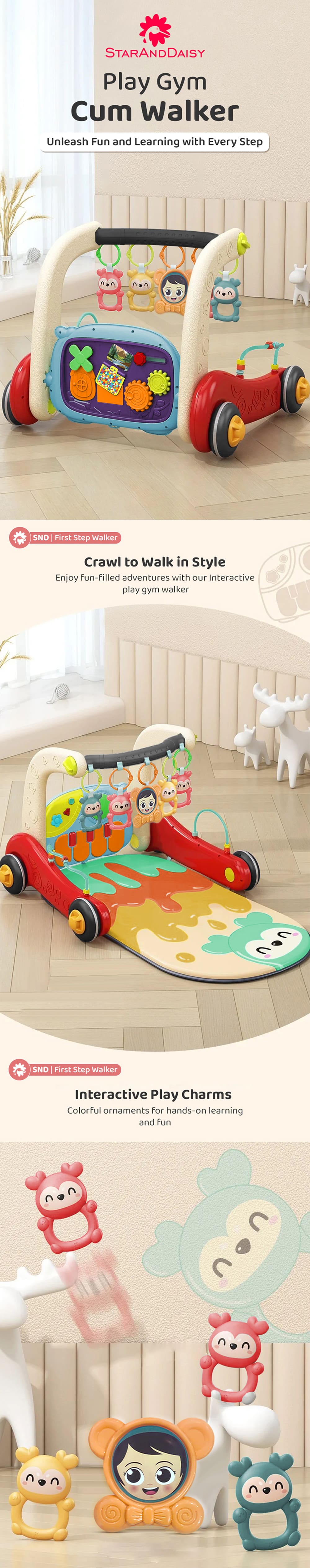 Baby Play Gym Cum Walker