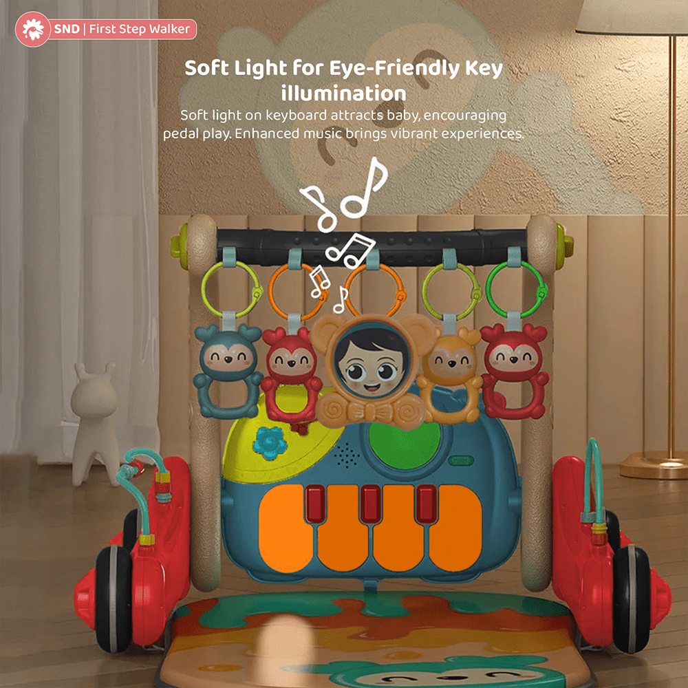 Baby Play Gym Cum Walker with Lights