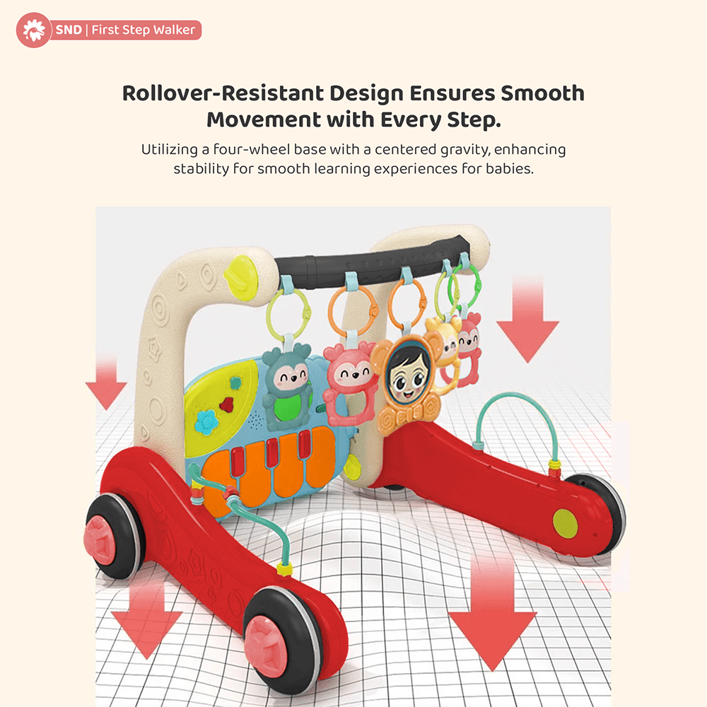 Baby Play Gym Cum Walker with Music