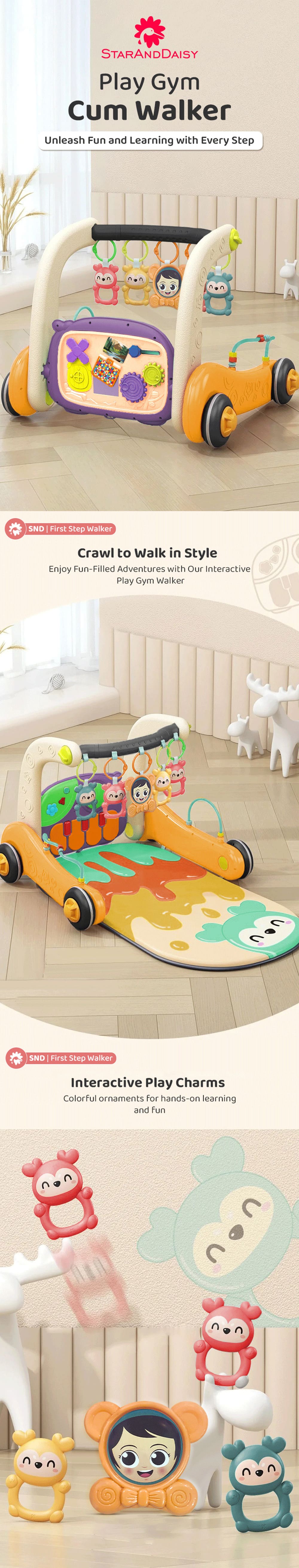 Baby Play Gym Cum Walker