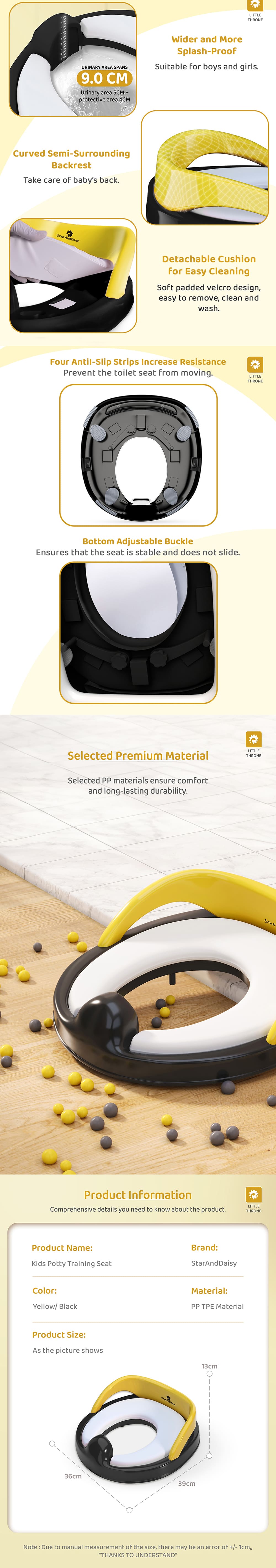 Specification of Potty Training Seat