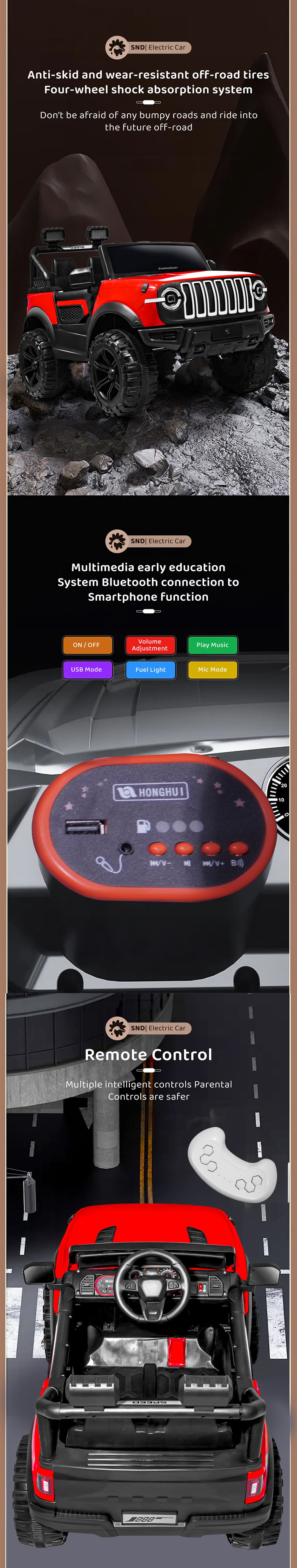 Kids Ride on Jeep with Remote Control