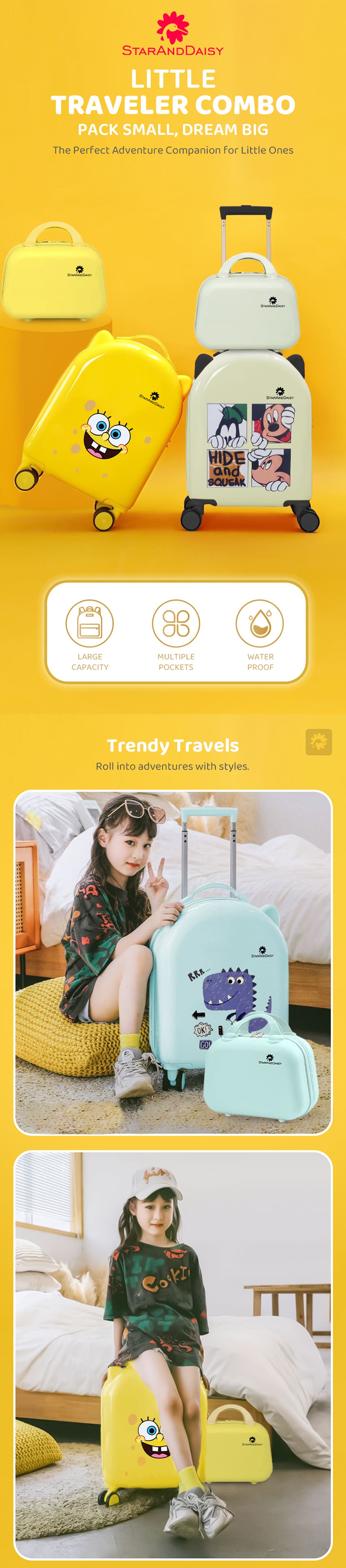 Kids Travelling Luggage Bag