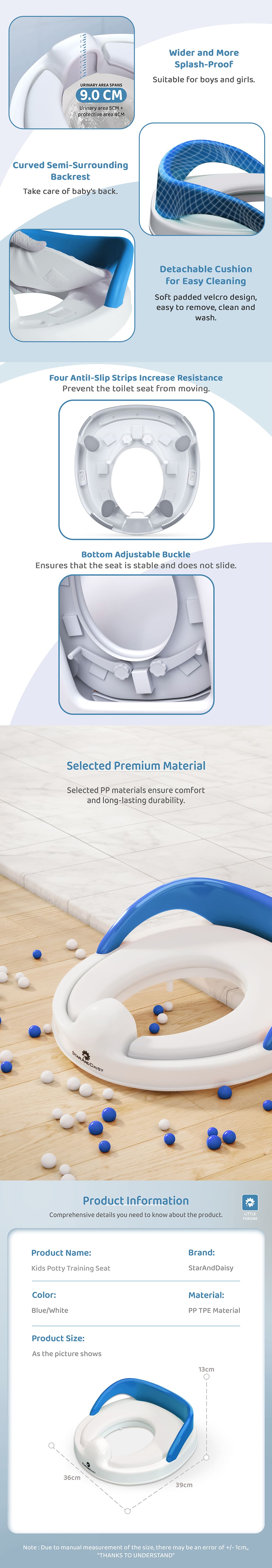 Soft Cushioned Kids Toilet Seat