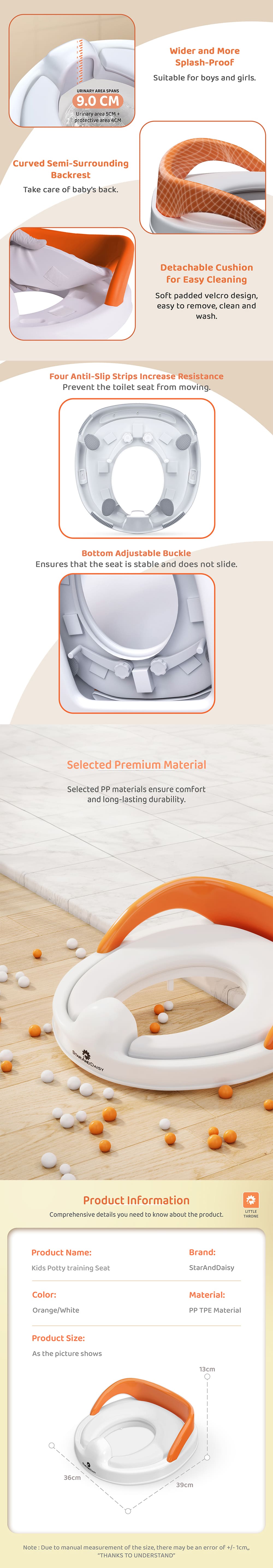 Soft Cushioned Kids Toilet Seat