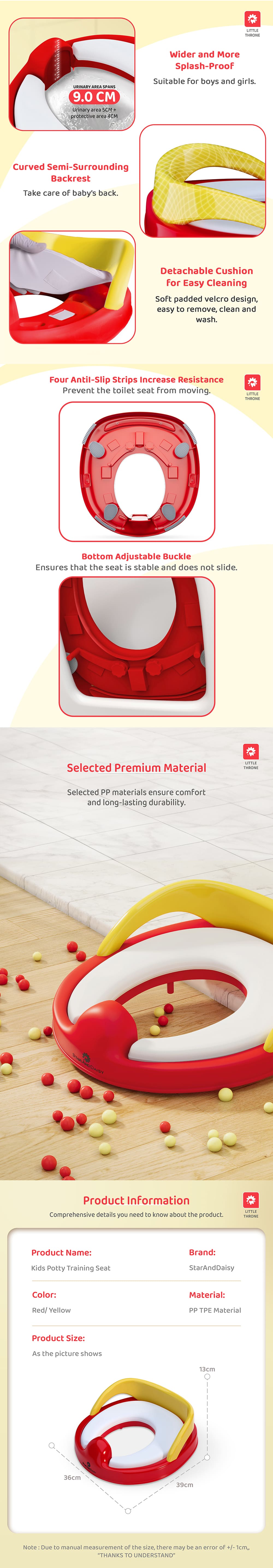 Soft Cushioned Kids Toilet Seat