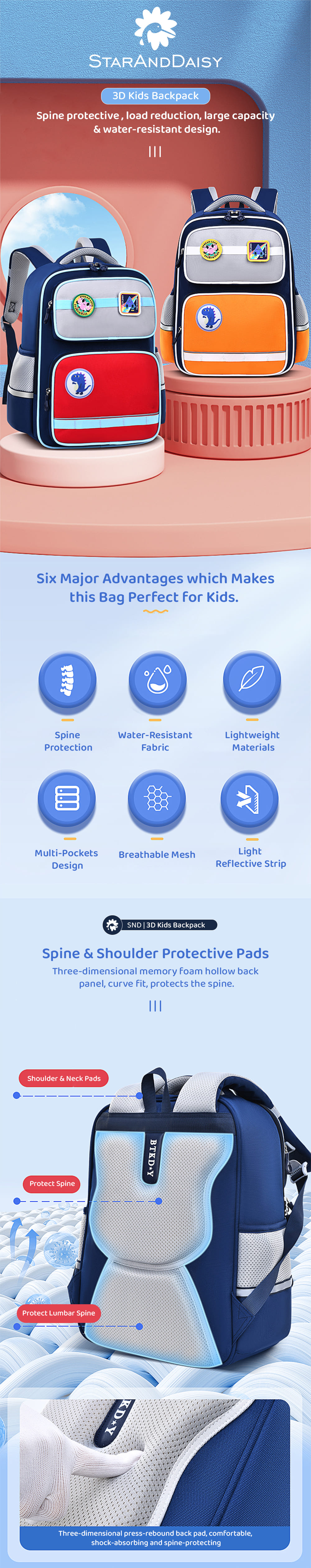 Trendy 3D Kids Backpack