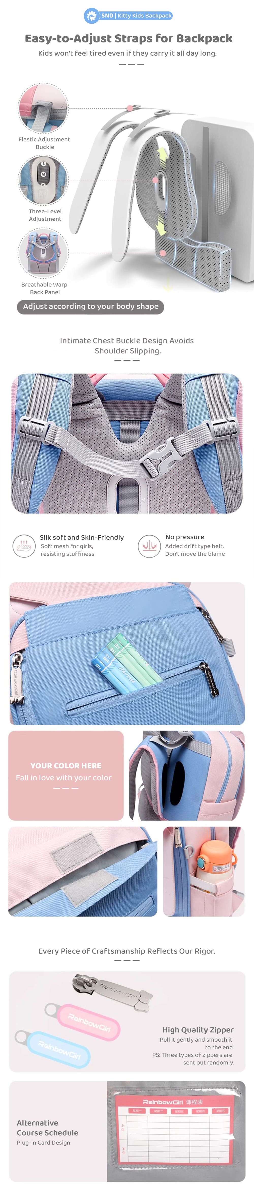 Trendy Children's Kitty Backpack