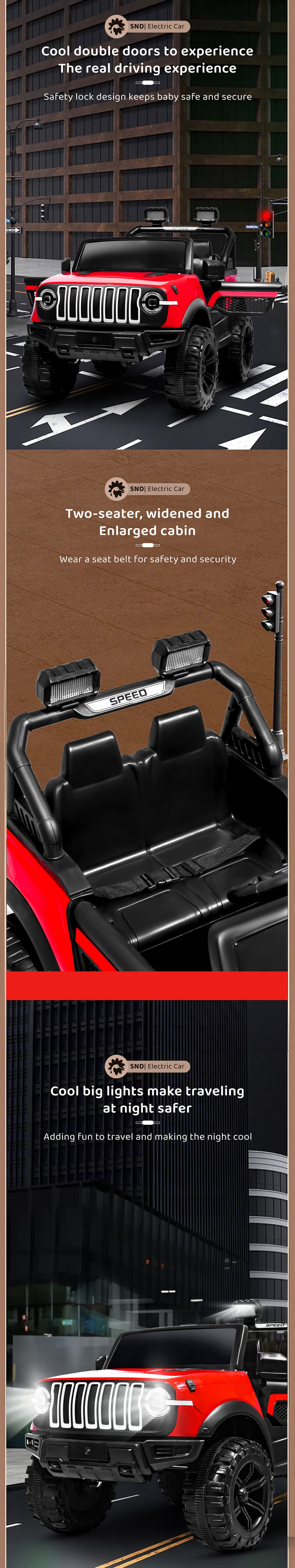 Two Seater Ride on Jeep for Kid