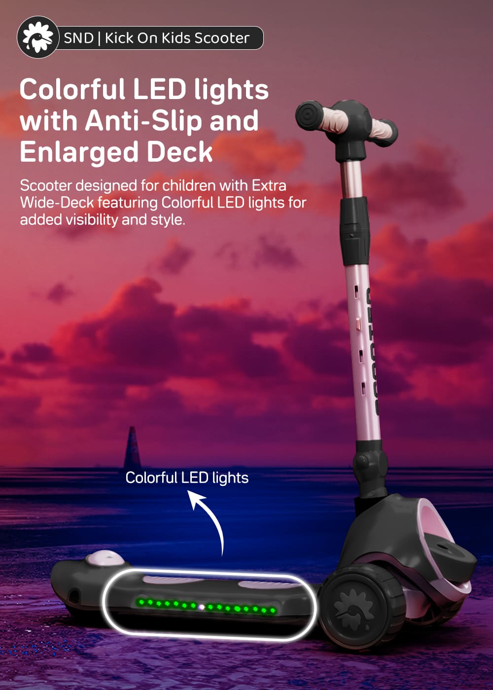 kick on toddler scooter for Kids black