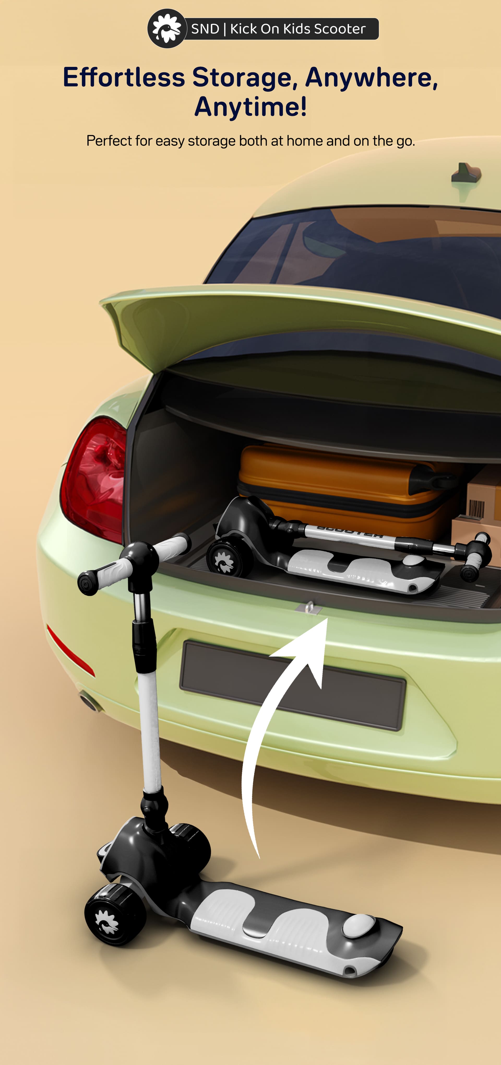 kick on toddler scooter for Kids black