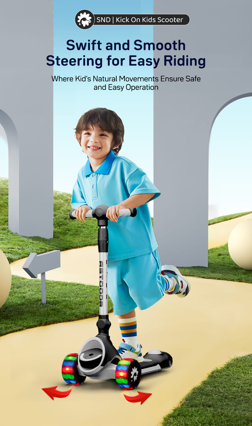 kick on toddler scooter for Kids black