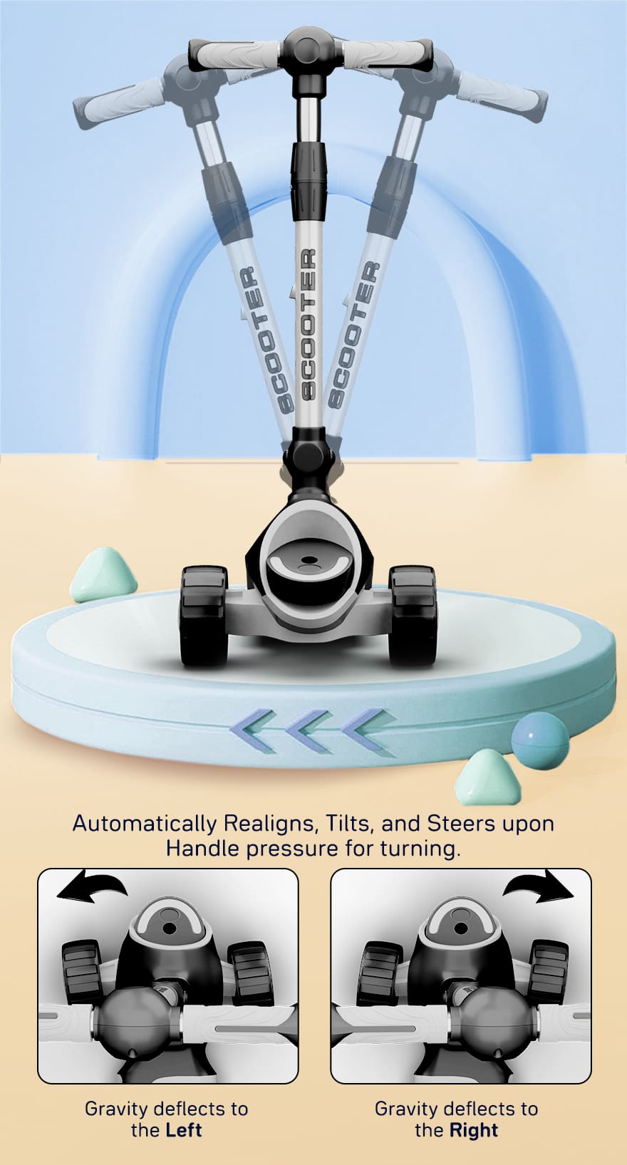 kick on toddler scooter for Kids black