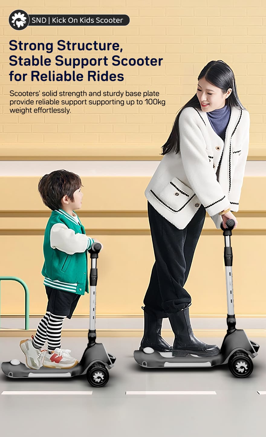 kick on toddler scooter for Kids black