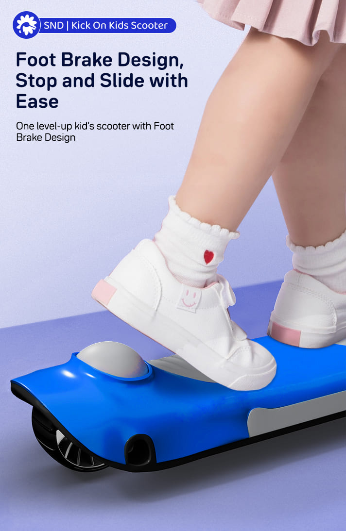 kick on toddler scooter for Kids blue