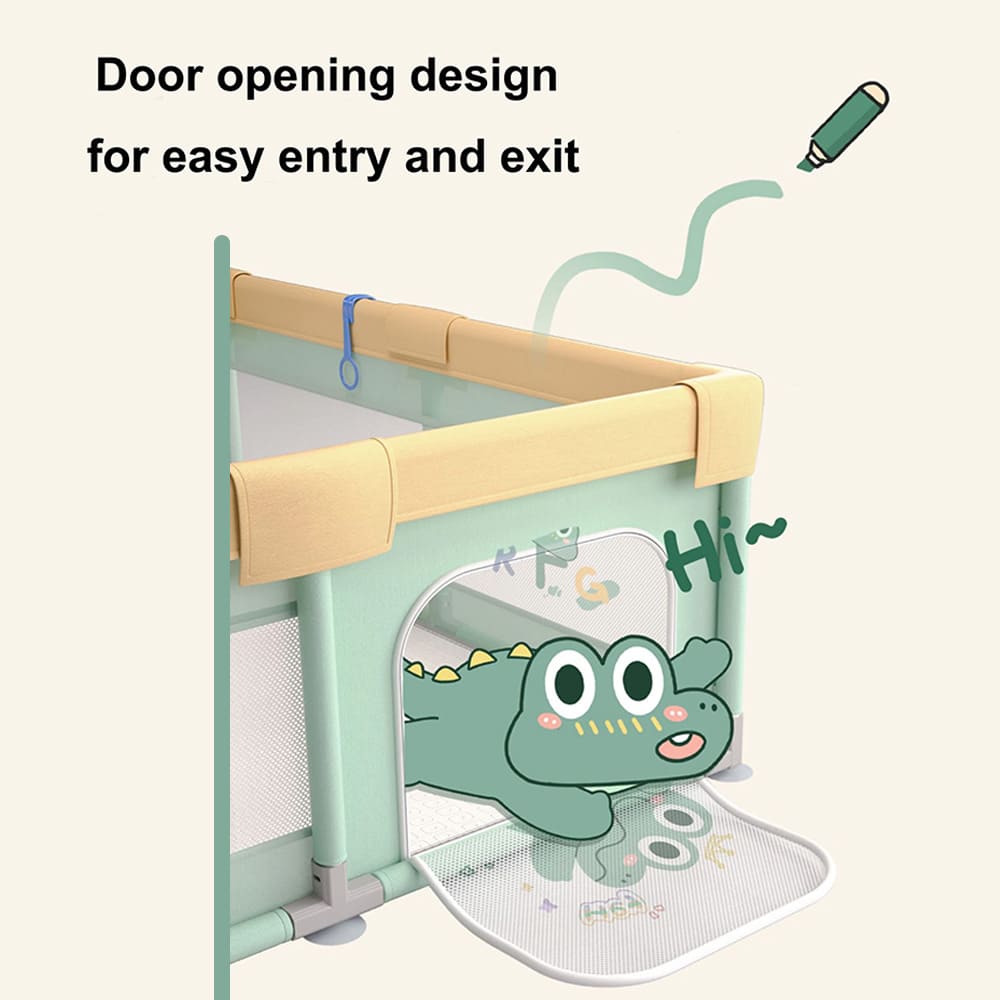 Baby Playpen & Playard with Door Opening Design