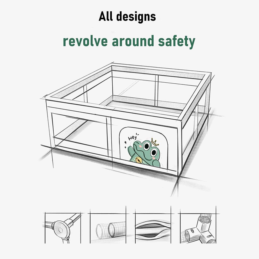 Baby Playpen with Strong Fence