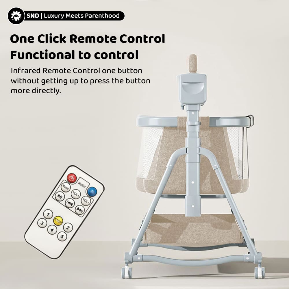 Baby Swing Cradle Cot with Remote Control