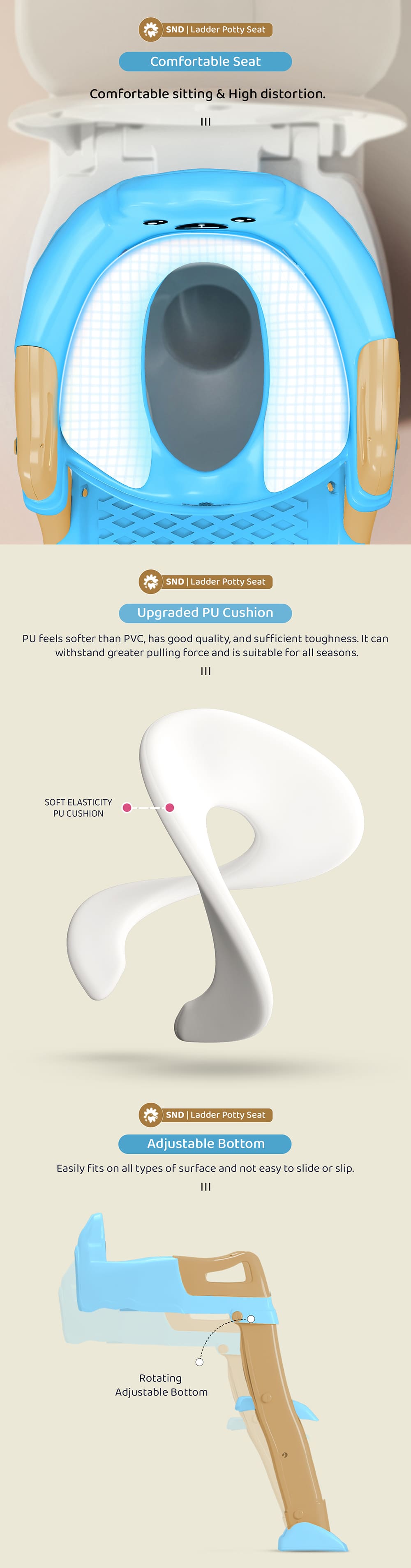 Ladder Potty Seat for Proper Posture