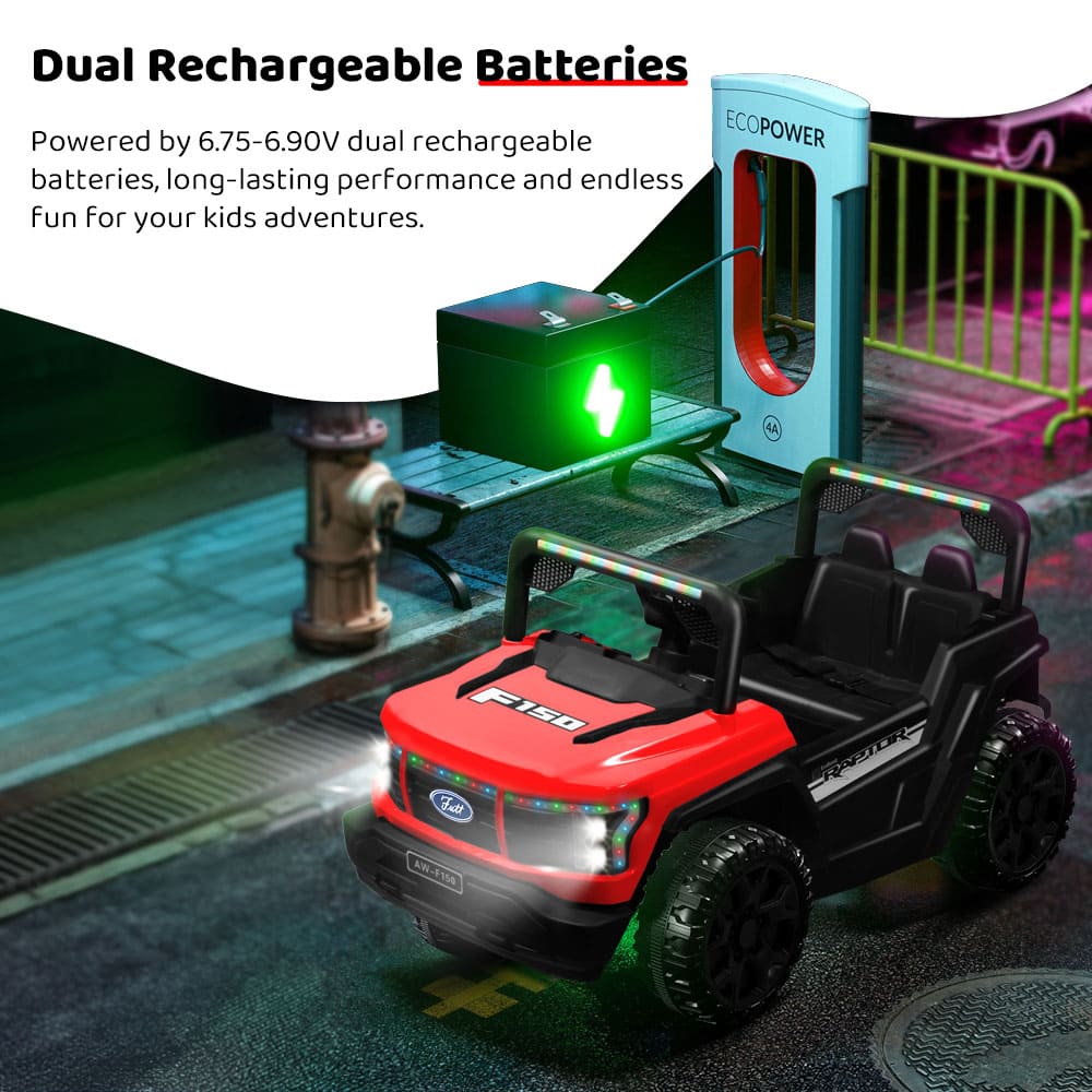 Rechargeable Electric Ride on Jeep-Red