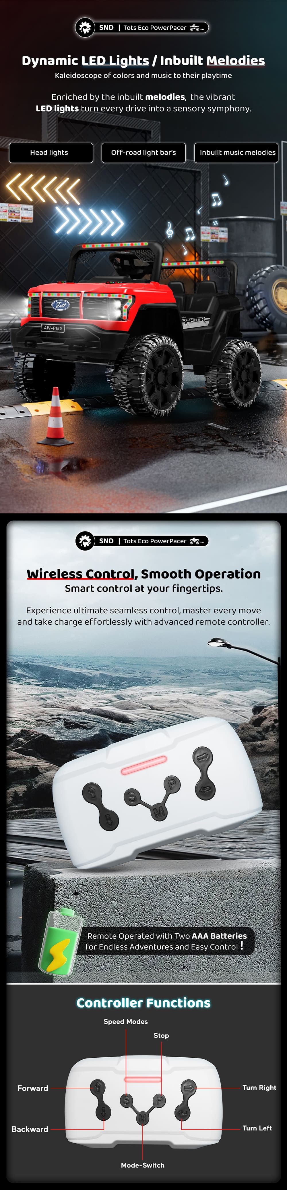 Remote Control Jeep for Toddlers