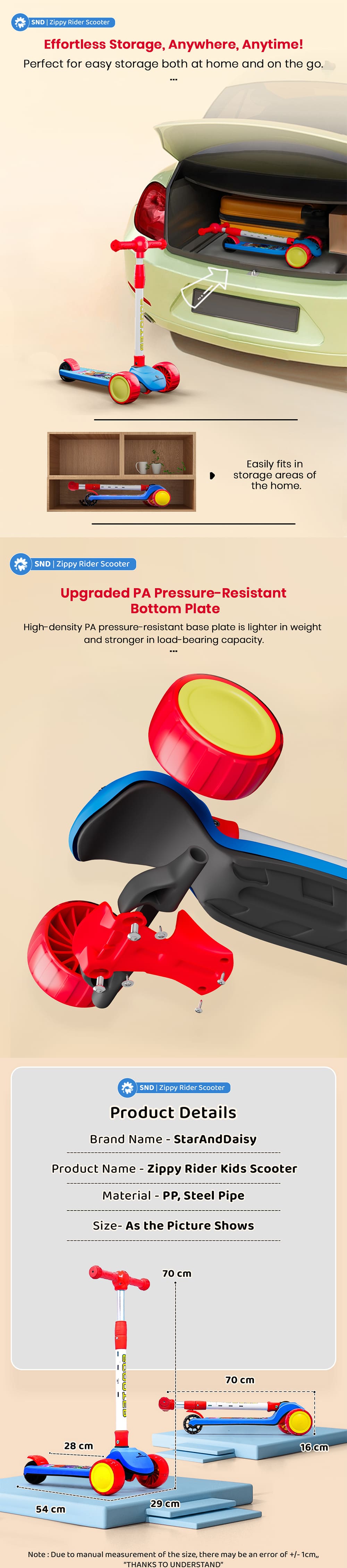 Specification of Kids Scooter