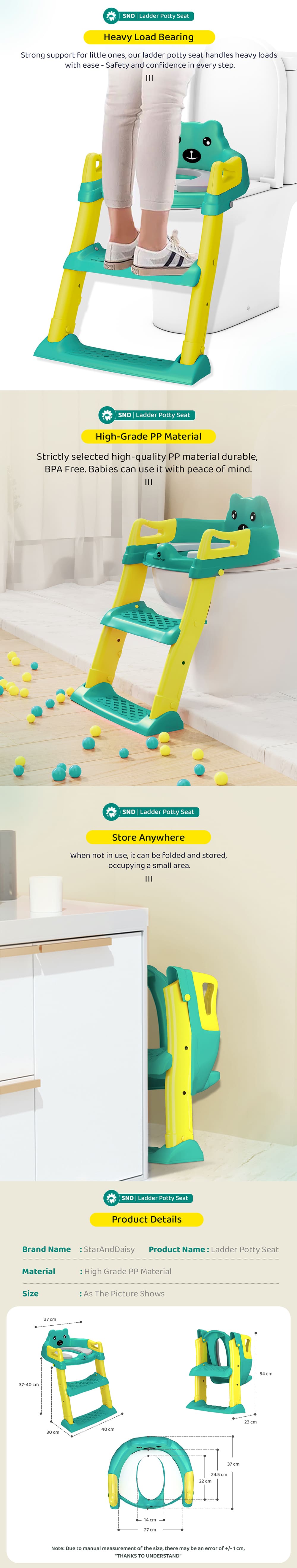 Product Specification of Ladder Potty Seat