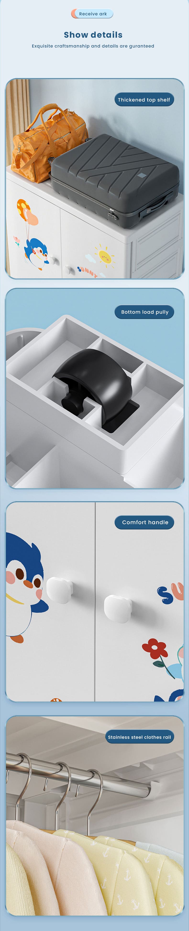 Stylish Kids Wardrobe for Small Space