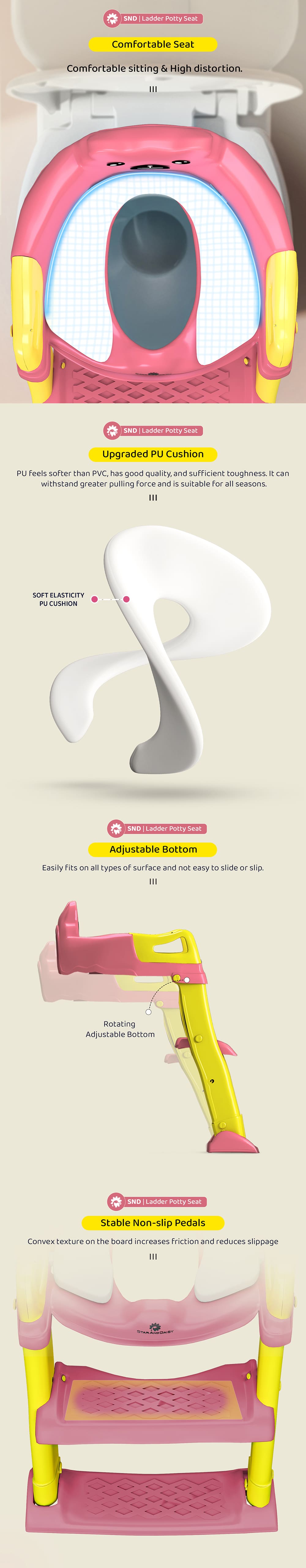 Kids ladder potty training seat