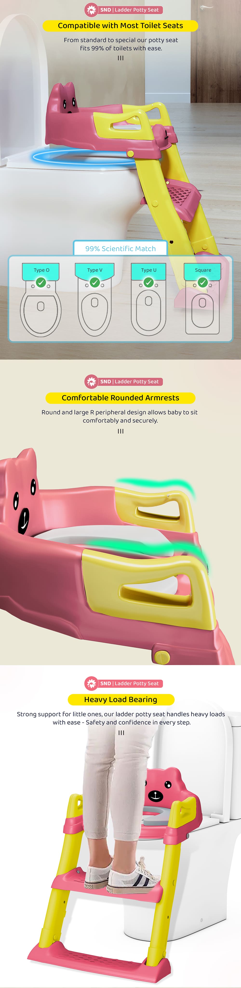 Kids ladder potty training seat