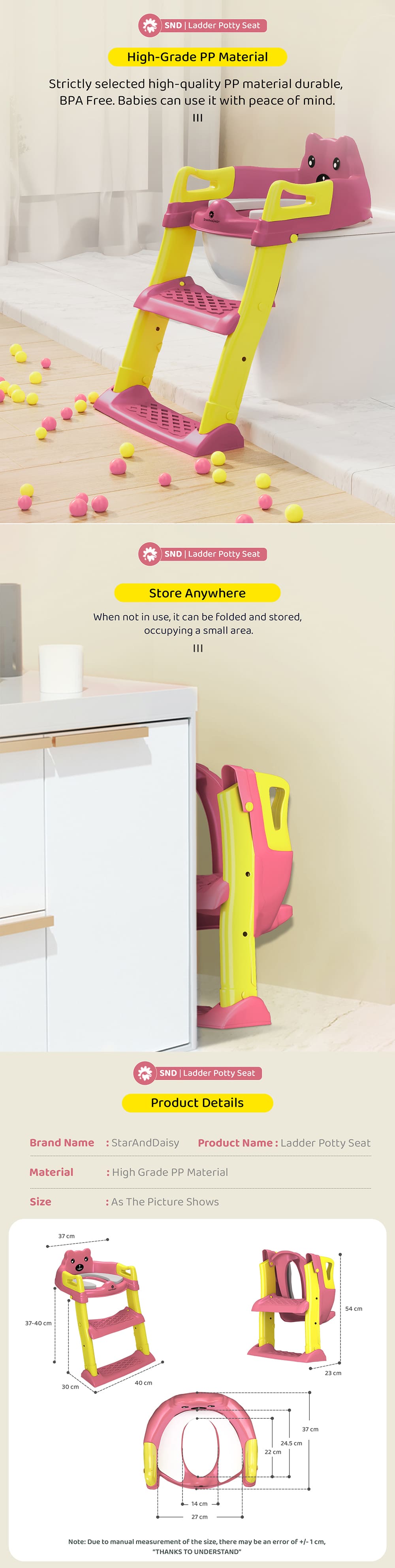 Kids ladder potty training seat