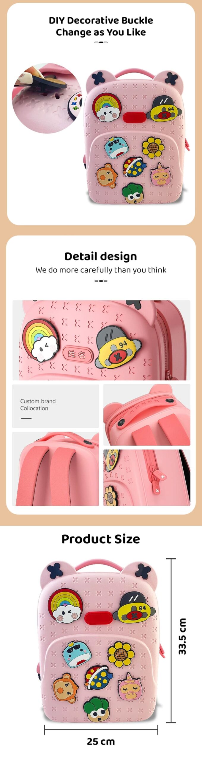 Specification of Kids School Backpack