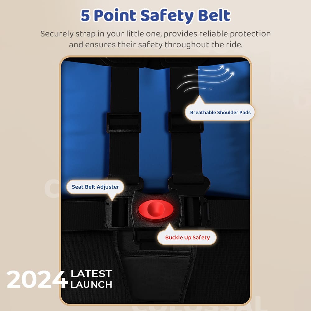 Baby Stroller with 5 Point Safety Belt