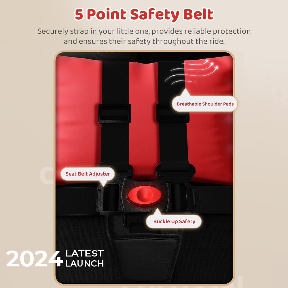 Baby Stroller with 5 Point Safety Belt