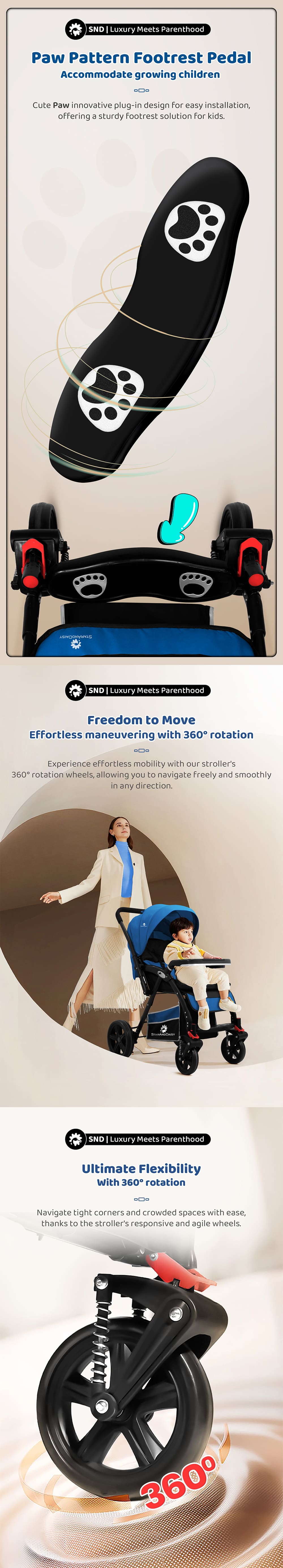 Colosaal Baby Stroller with Big Wheel