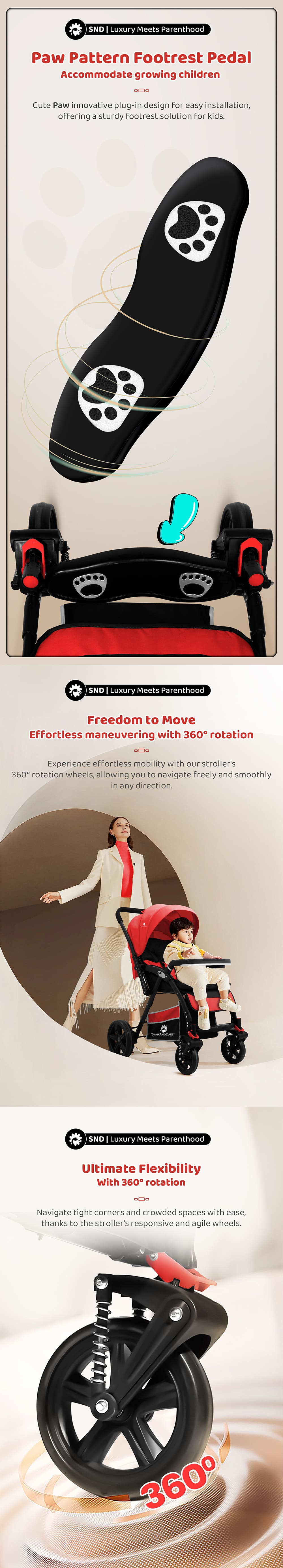 Colosaal Baby Stroller with Big Wheel