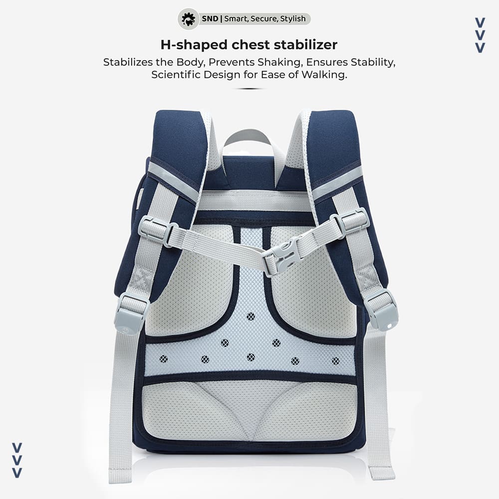 H-Shaped 3D School Bag