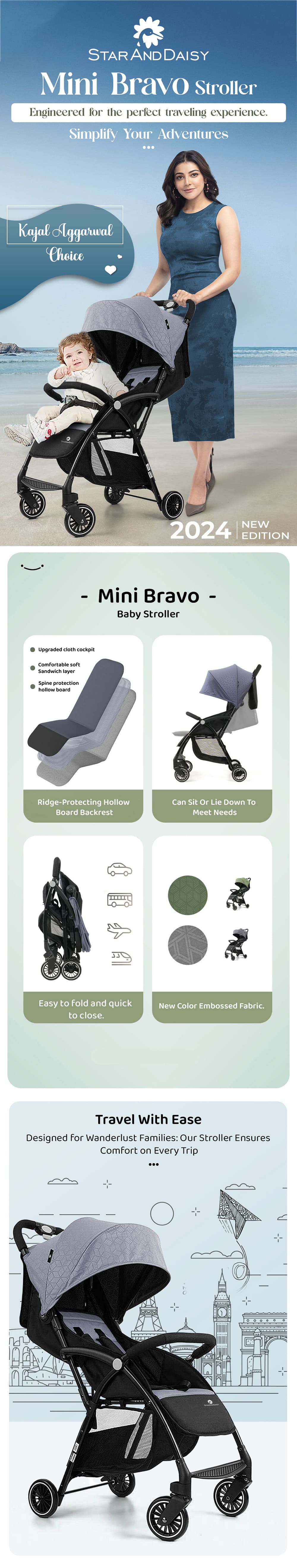 Mini Bravo Travel Baby Stroller