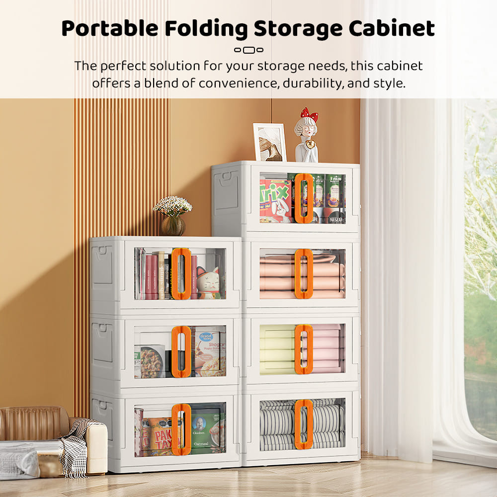 Storage box-white orange