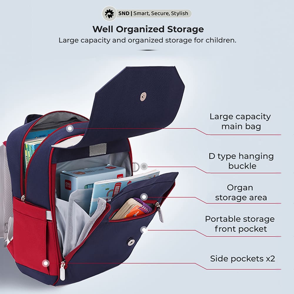 Schoolbag for kids with Padded Straps