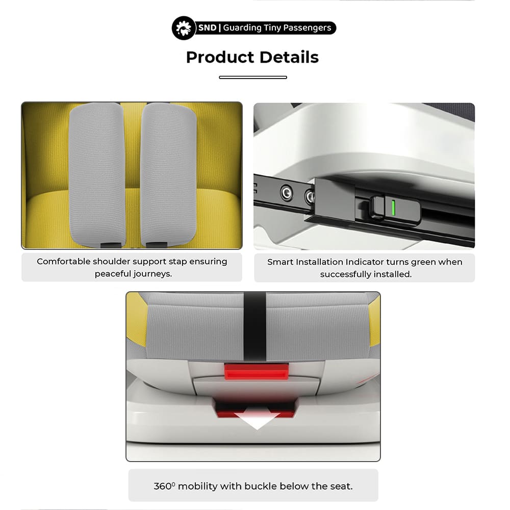 Baby Car Seat with Supportive Headrest