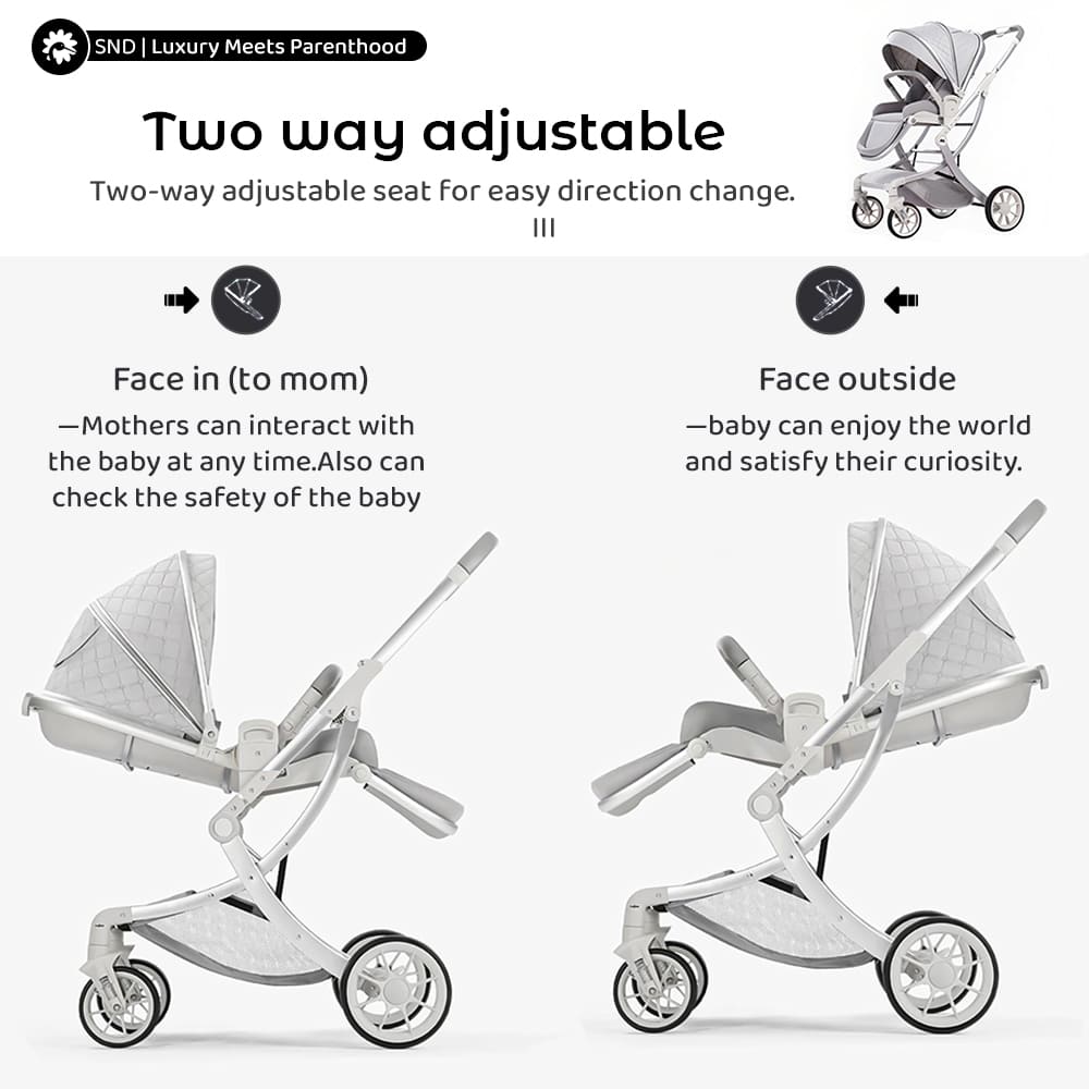 Baby stroller with Two-Way Facing