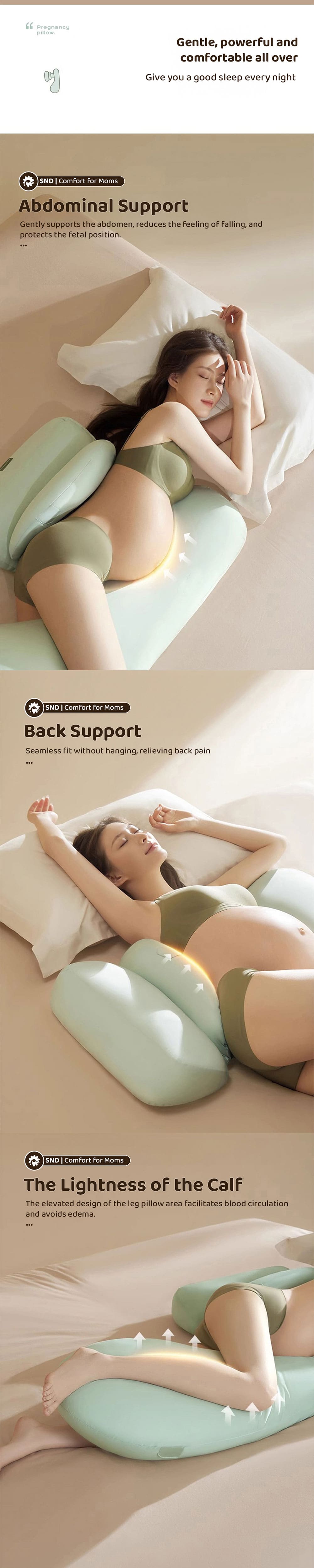 Maternity Pillow for Abdominal Support