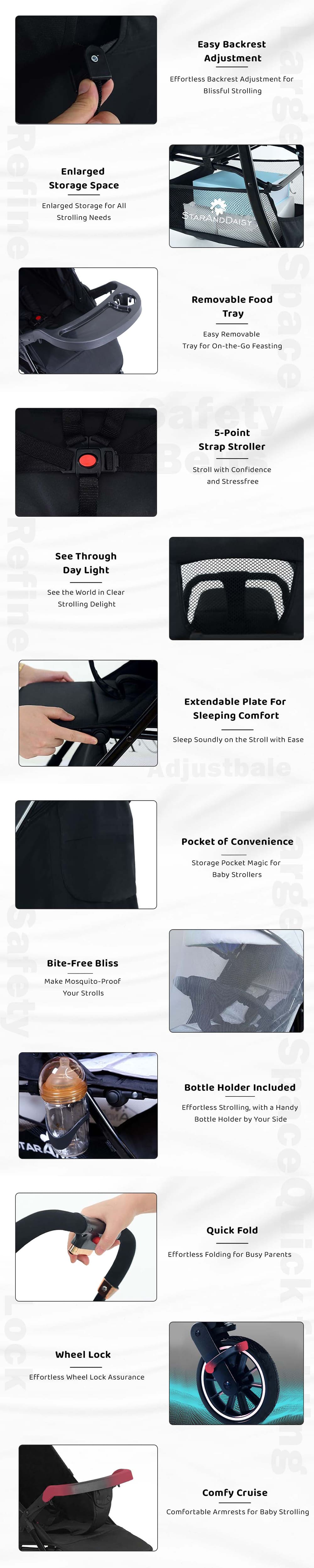 Mom Push Travel Baby Stroller