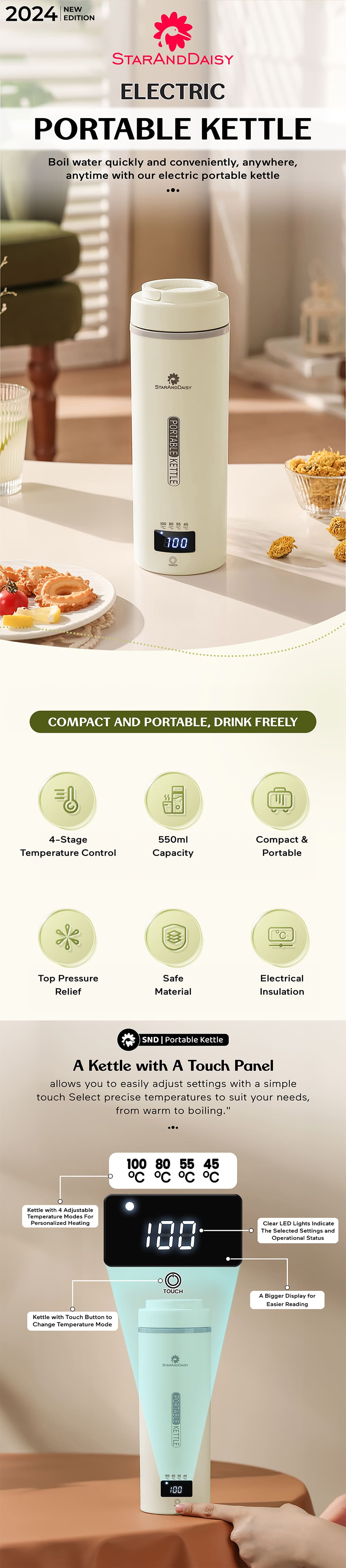 Portable Travel Kettle