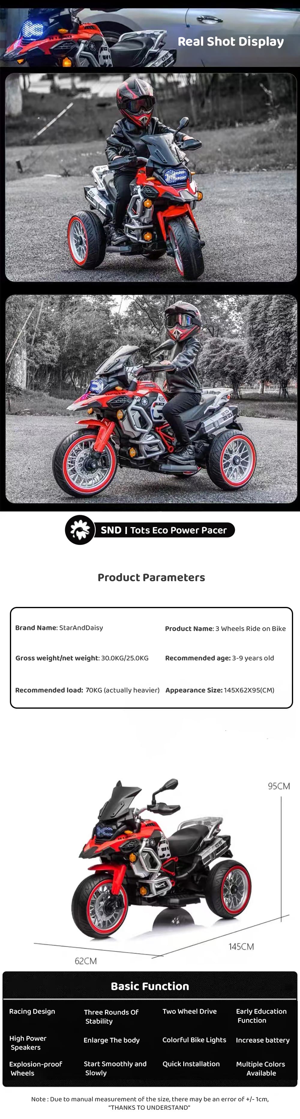 Ride On Bike for Kids