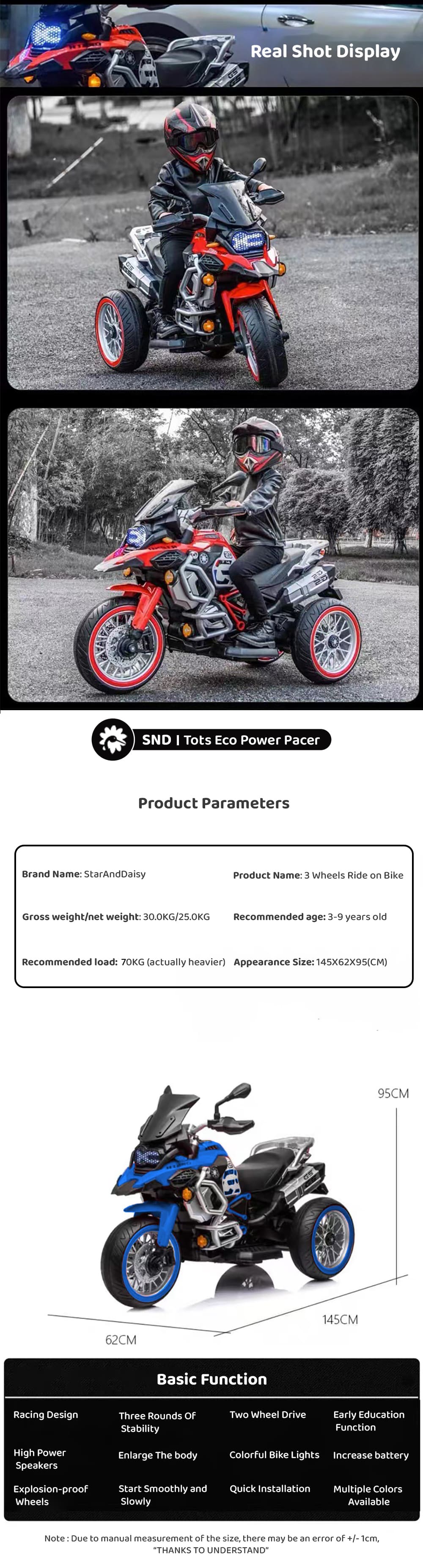 Ride On Bike for Kids