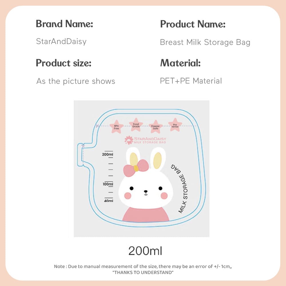 Specification of Milk Storage