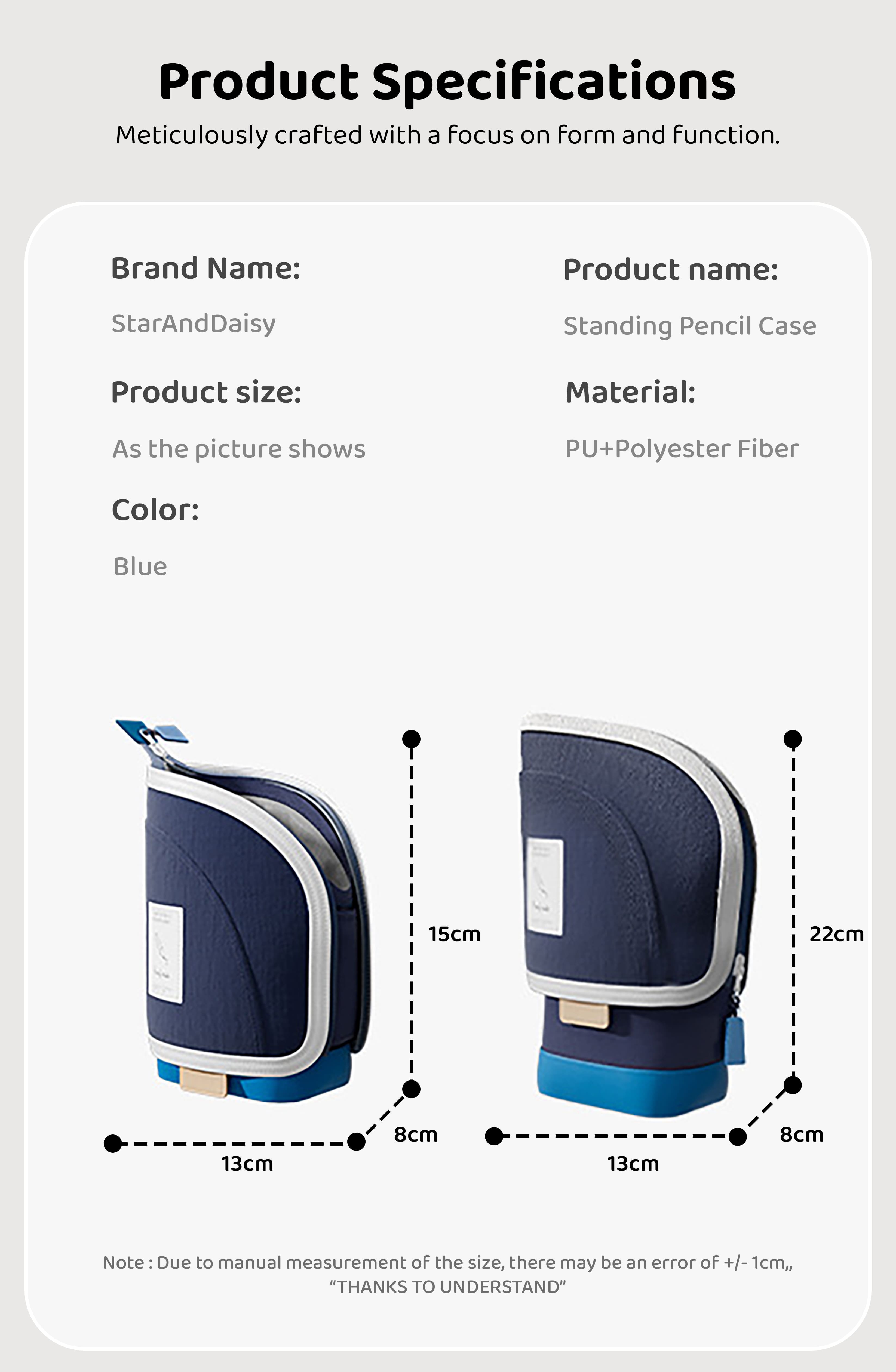 Dimension of Pencil Case